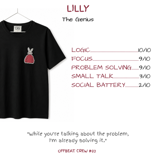 LILLY — Maglietta da Uomo The Genius