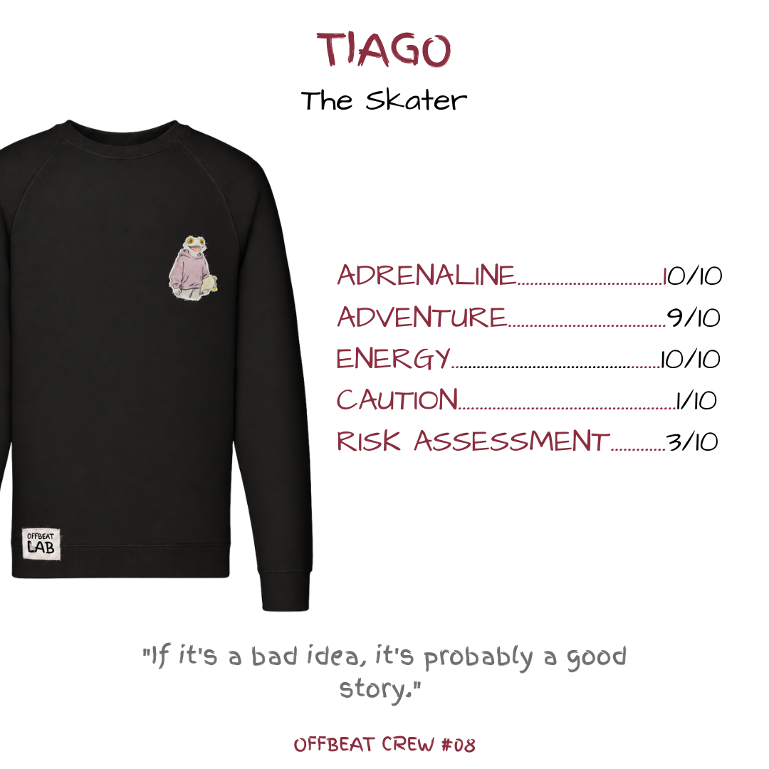 Sudadera unisex TIAGO "The Skater"