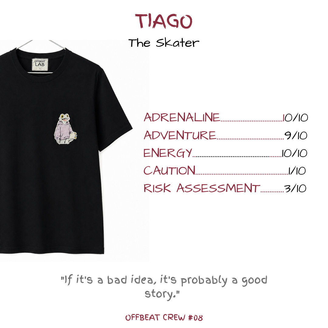 TIAGO — Camiseta The Skater para hombre