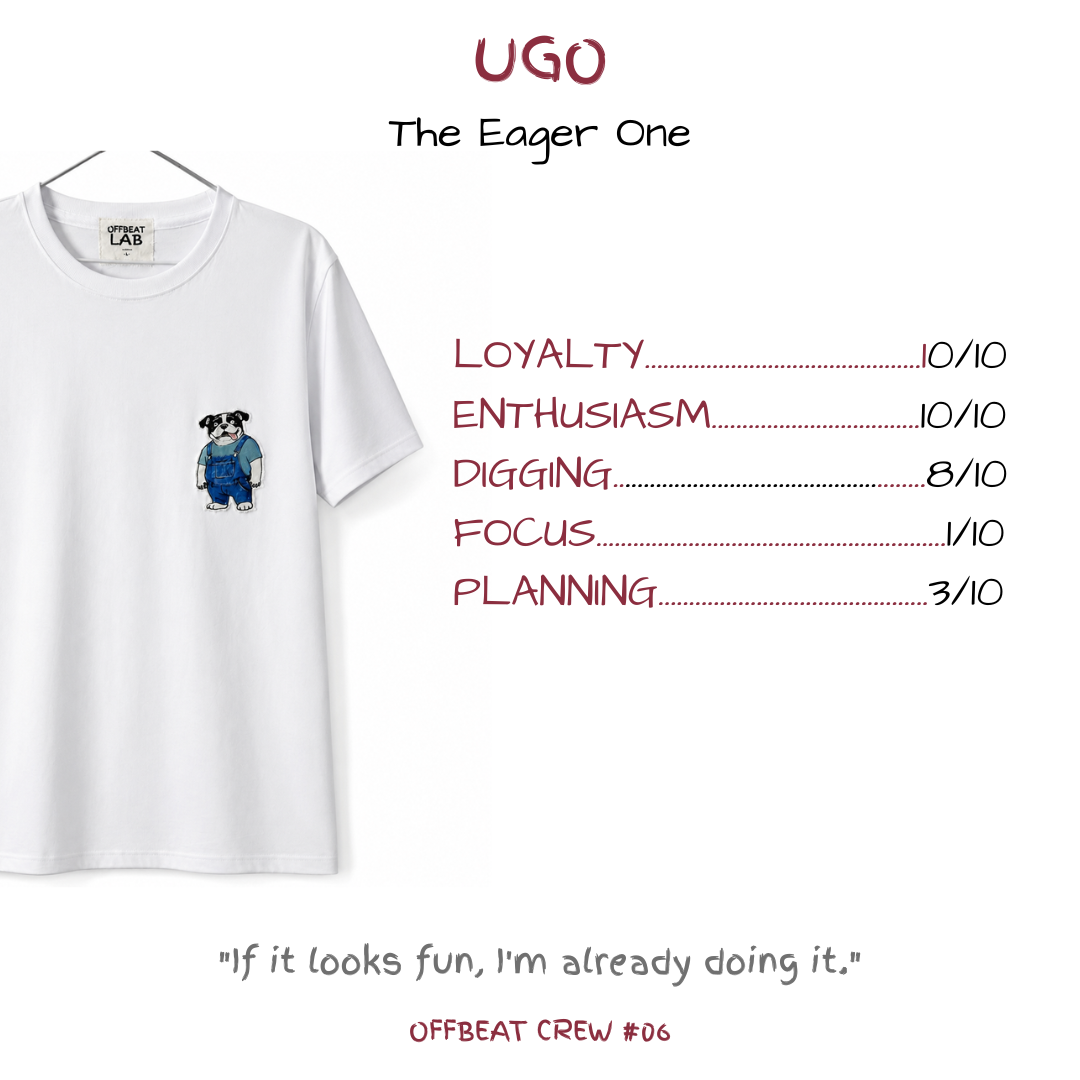 UGO — Maglietta da uomo The Eager One