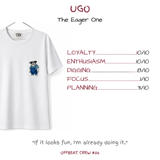 UGO — Maglietta da uomo The Eager One